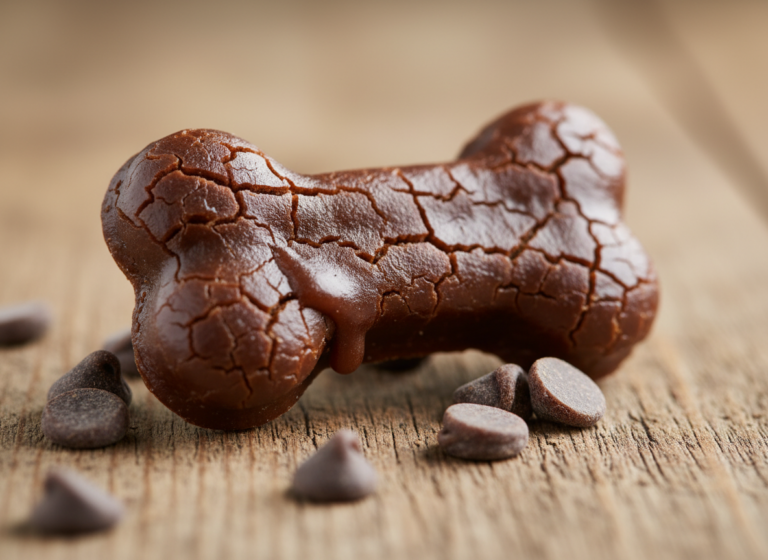 3-Ingredient Carob Dog Treat Icing That Actually Hardens