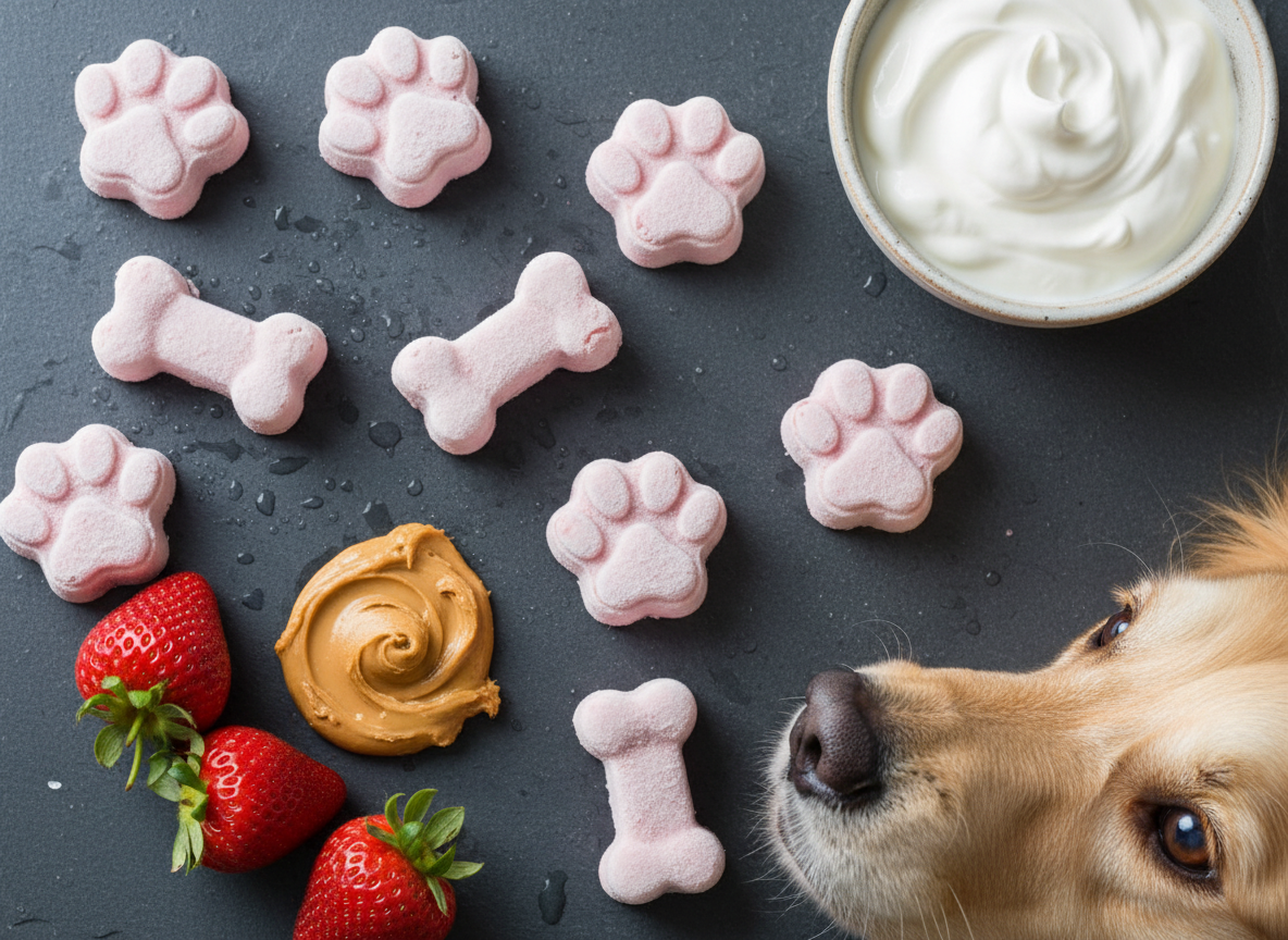 3-Ingredient Frozen Greek Yogurt Dog Treats for Summer
