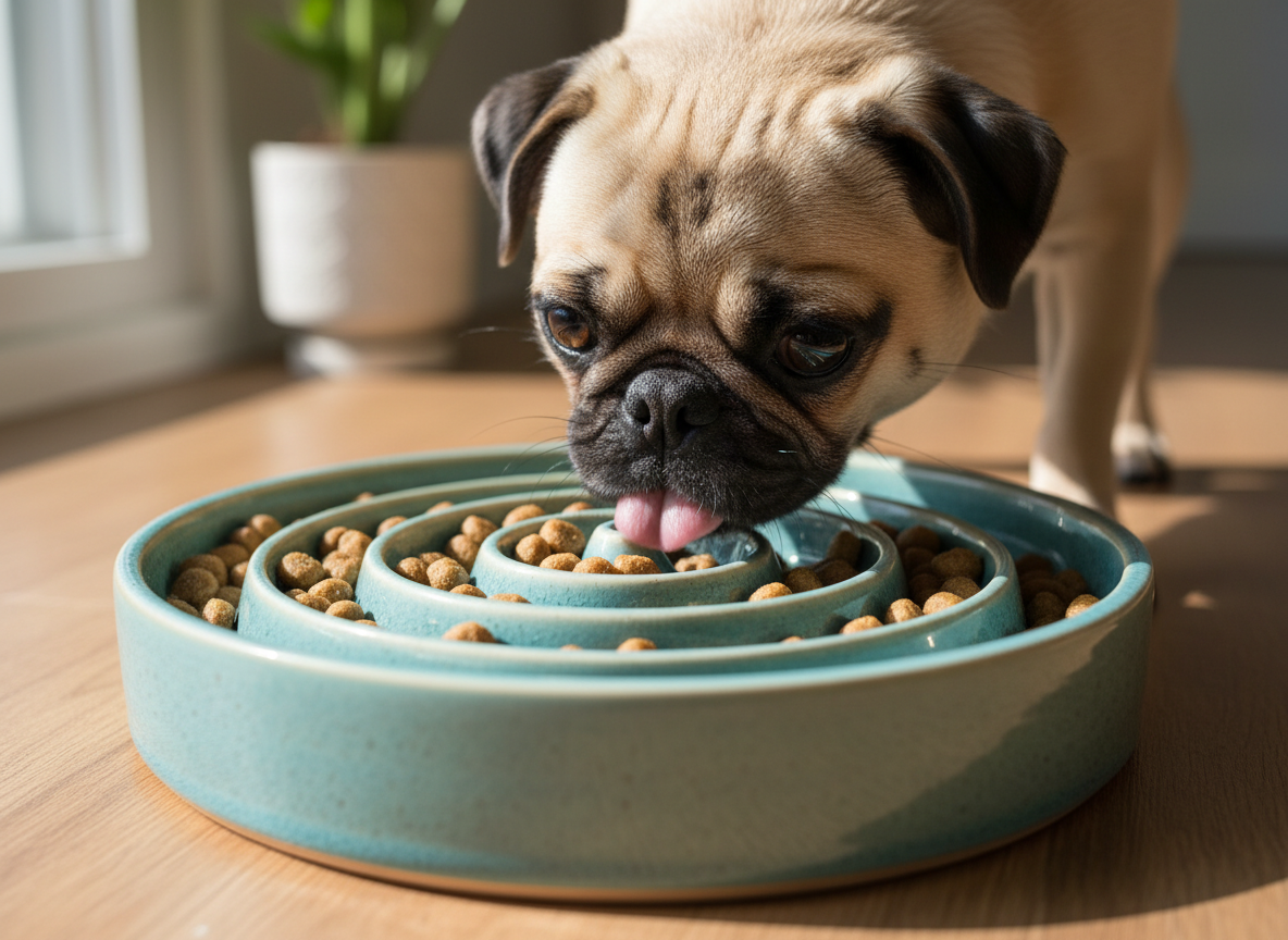 5 Best Slow Feeder Bowls Designed for Pugs & Flat Faces