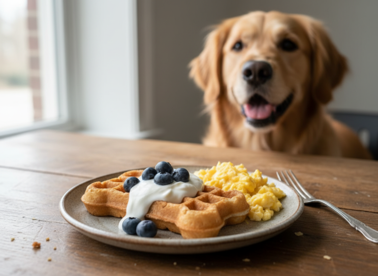 Bark Brunch: Fluffy Grain-Free Dog Waffles & Scrambled Egg Ideas