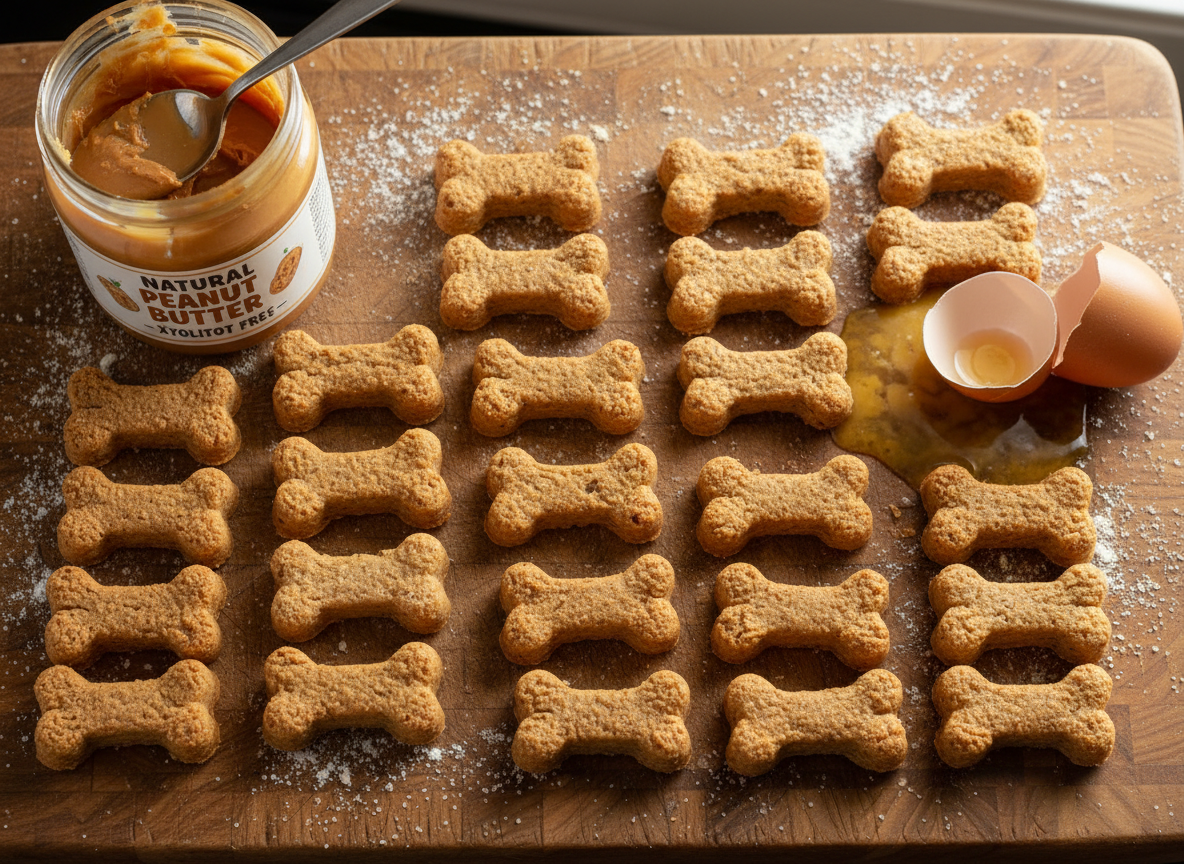 Easy 3-Ingredient Peanut Butter Dog Treats Your Pup Will Beg For