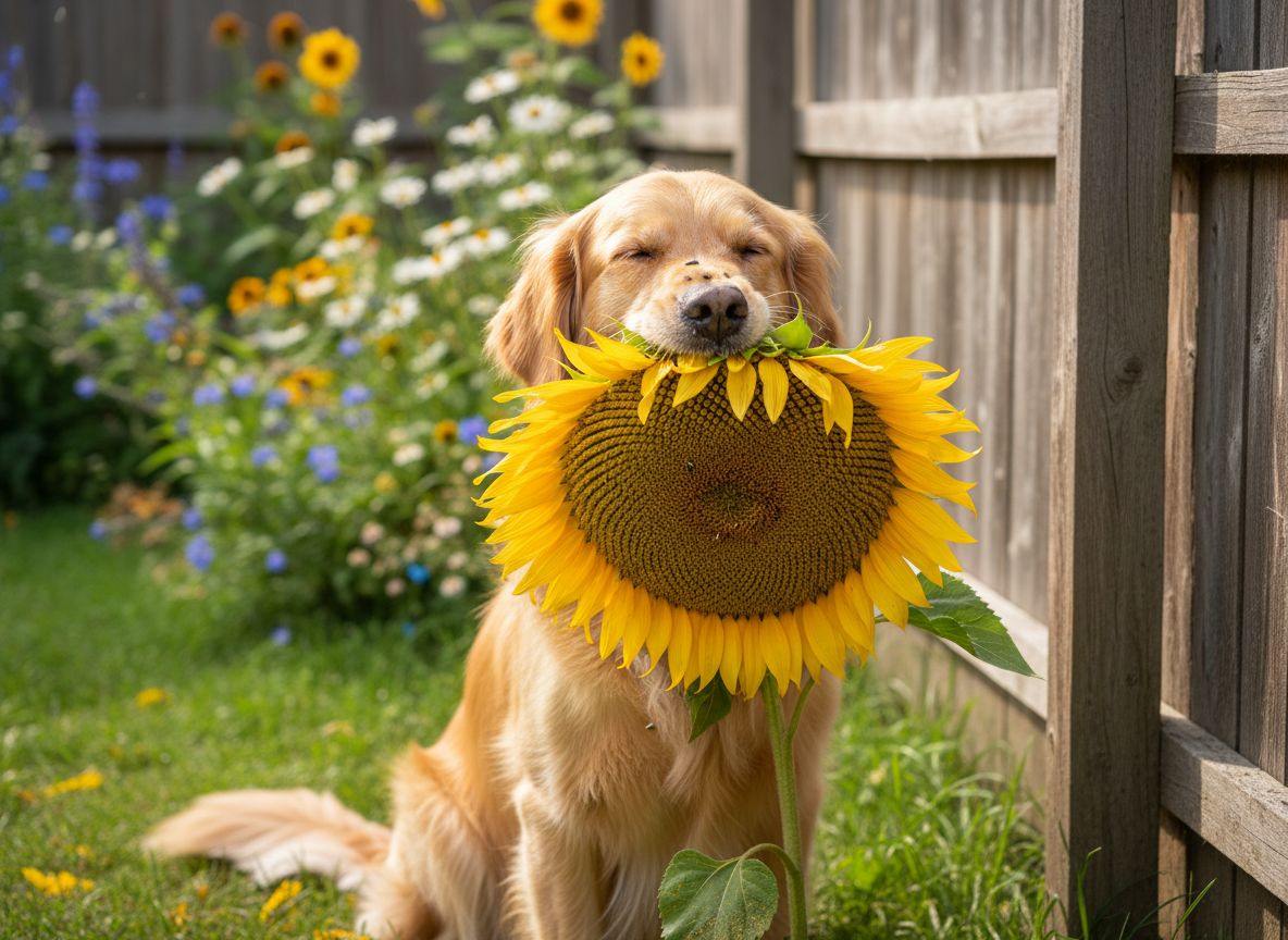 Feeding Whole Sunflower Heads to Dogs: The Ultimate Enrichment