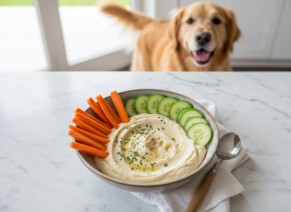 How to Make Dog Friendly Hummus (No Tahini or Garlic)