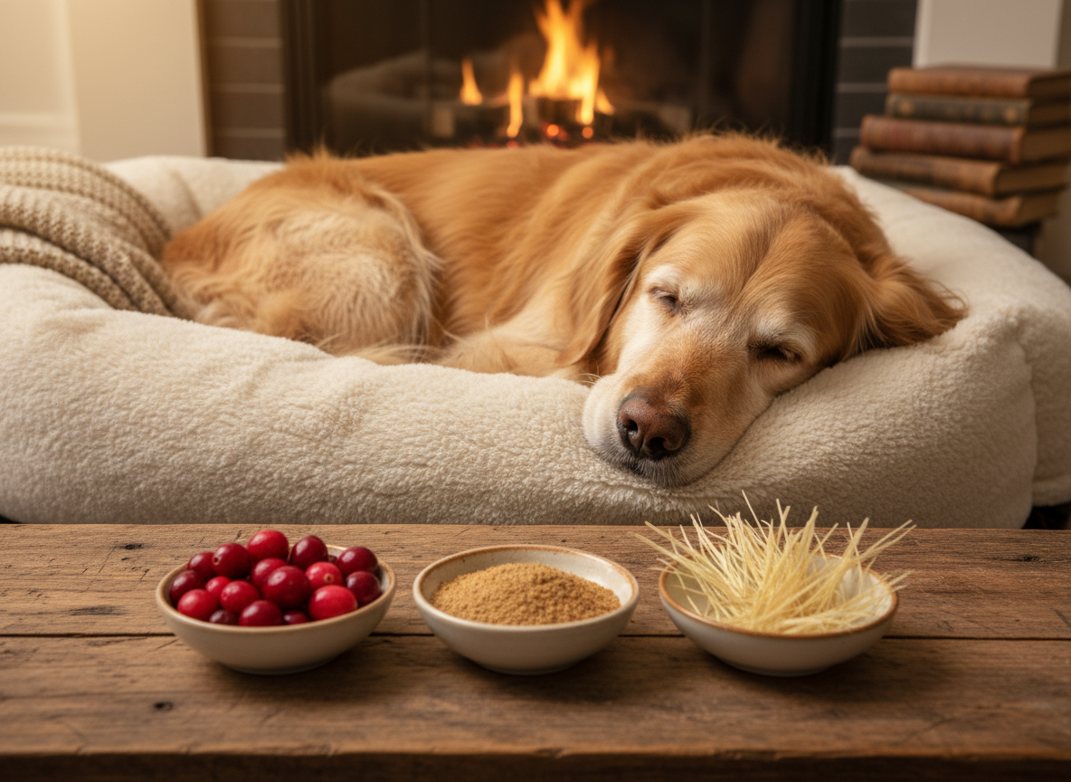Natural Foods and Herbs to Support Dog Urinary Incontinence