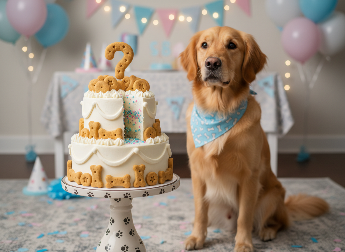 Pink or Blue? Dog Friendly Gender Reveal Cake Recipe