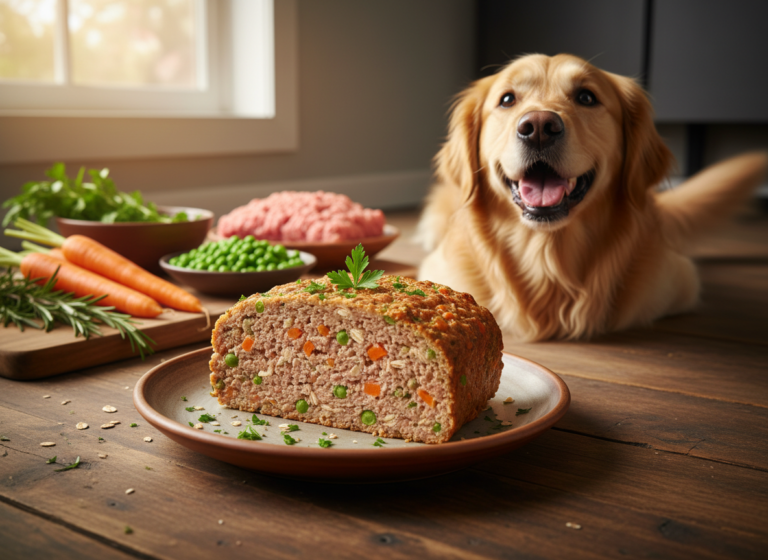 Savory Turkey and Vegetable Meatloaf Your Dog Will Beg For