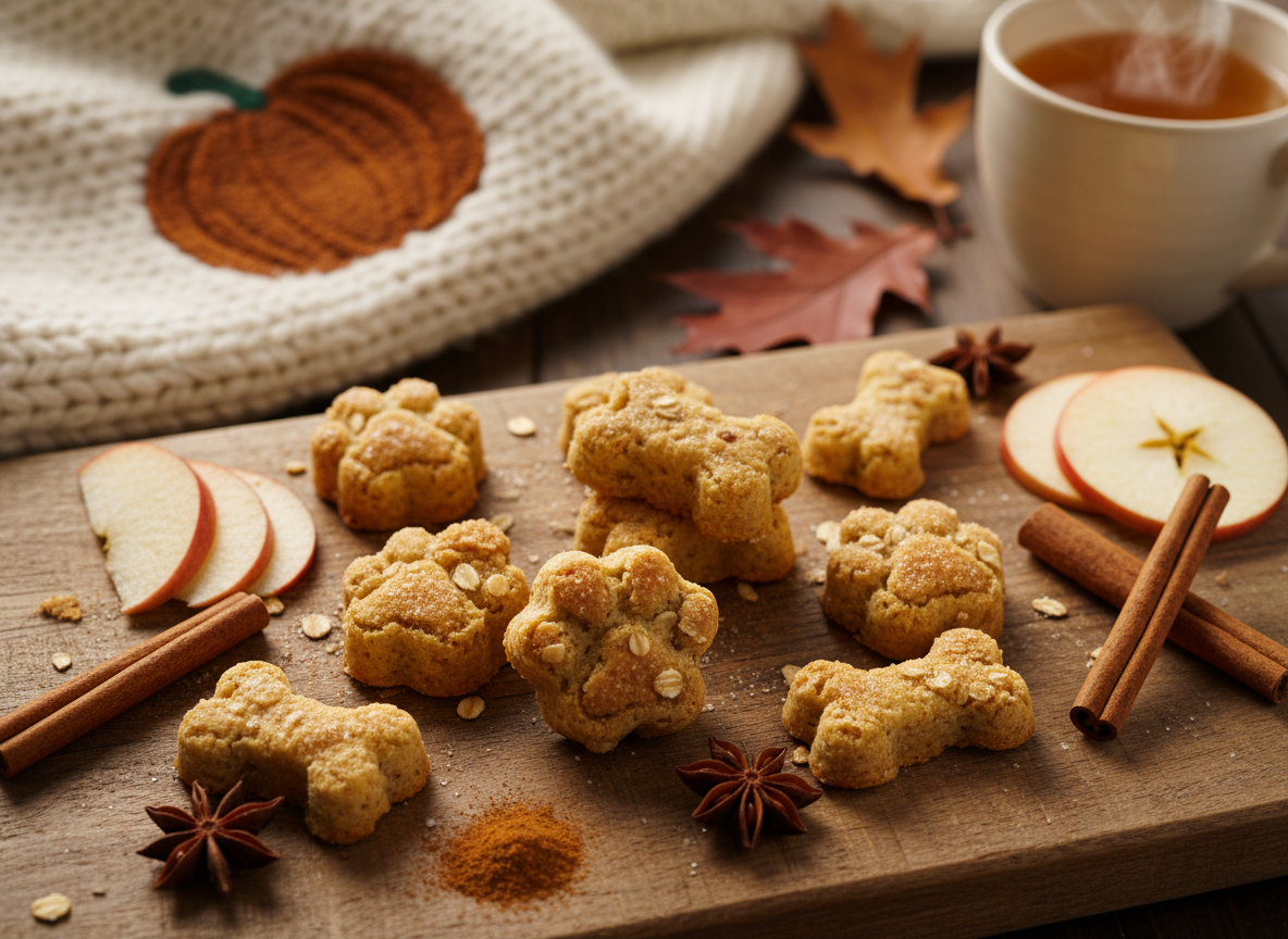 Soft-Baked Apple Cinnamon Dog Treats (Smells Like Fall!)