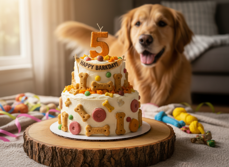 The Ultimate Dog Birthday Cake Recipe (With Yogurt Frosting)