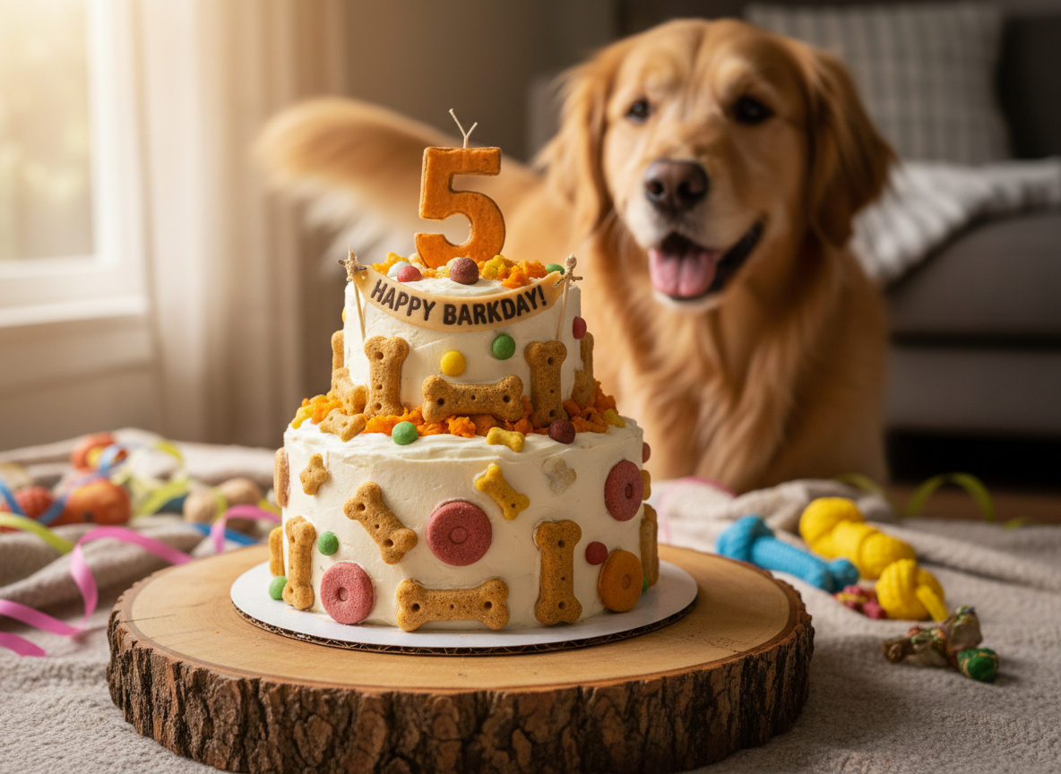 The Ultimate Dog Birthday Cake Recipe (With Yogurt Frosting)